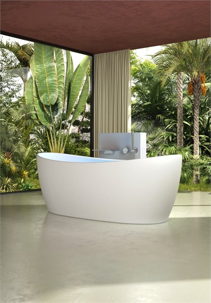 Ванна Solid Surface Vincea VBT-6S03MW, 1700*800*630, белый мат., слив-перелив в комплекте VBT-6S03MW - фото 111922