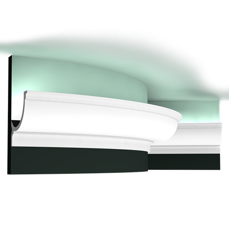 Профиль для скрытого освещения гибкий C902F (2000х103х103) C902F - фото 114983