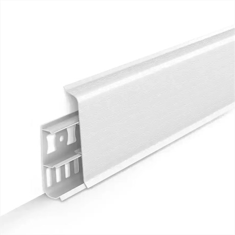 Плинтус с к/к 100 мм 2,2 м "Деконика" 001 Белый dec_id_100_6