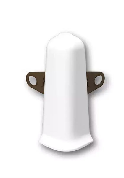 Наружный угол с крепежом 100 мм "Деконика" 001 Белый dec_id_100_8