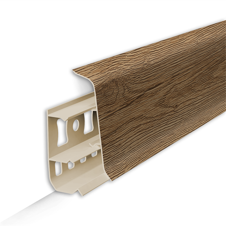 Плинтус напольный 55мм 2,2м "Деконика" 211 Дуб рустик dec_id_55_11