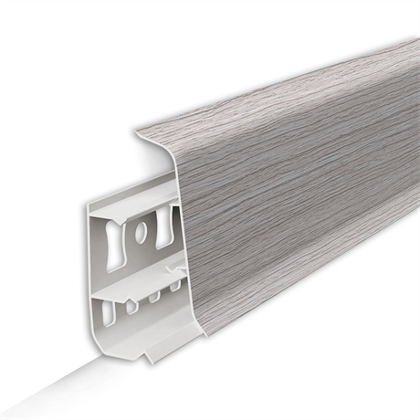 Плинтус напольный 55мм 2,2м "Деконика" 253 Ясень серый dec_id_55_16