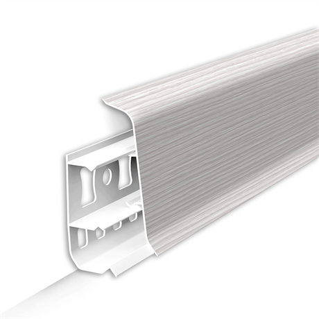 Плинтус напольный 55мм 2,2м "Деконика" 255 Ясень бьянко dec_id_55_41