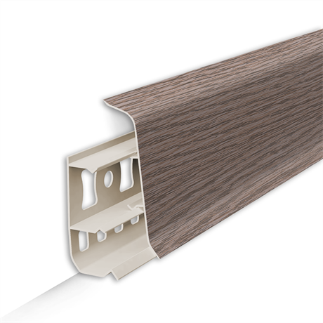 Плинтус напольный 55мм 2,2м "Деконика" 215 Дуб снежный dec_id_55_51