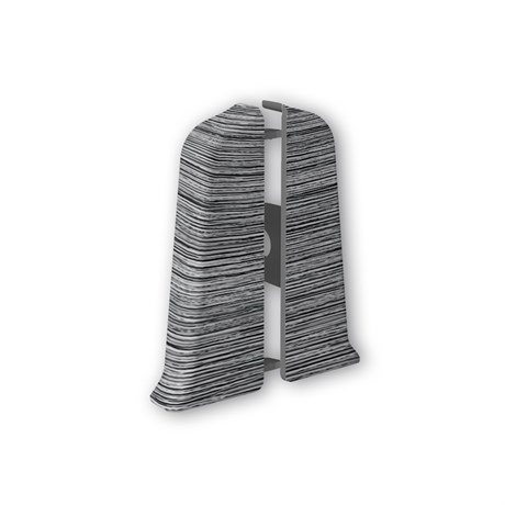 Торцевые (пара) для плинтуса 55мм "Деконика" 187 Алюминий темный dec_id_55_5