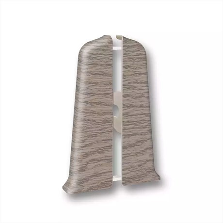 Торцевые (пара) для плинтуса 55мм "Деконика" 215 Дуб снежный dec_id_55_55