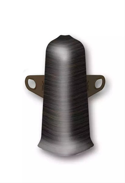 Наружный угол с крепежом для плинтуса 55мм "Деконика" 303 Венге темный dec_id_55_58