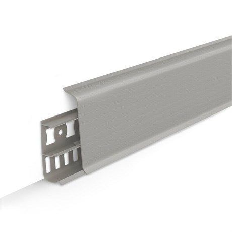 Плинтус с к/к 70 мм 2,2 м "Деконика" 036 Платиново - серый dec_id_70_51