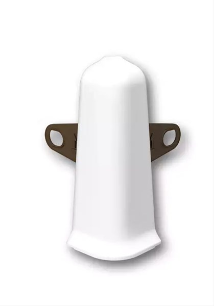 Наружный угол с крепежом 70 мм "Деконика" 001 Белый dec_id_70_168