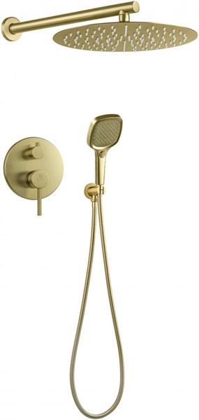 Душевая система скрытого монтажа FILARETE Roun FL1028 (Матовое золото) FL1028