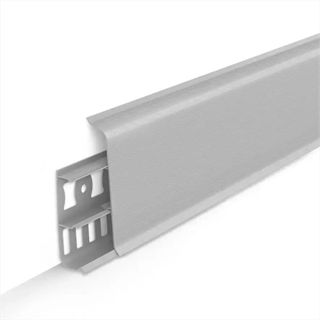 Плинтус с к/к 85 мм 2,2 м "Деконика" 002 Светло - серый dec_id_85_16