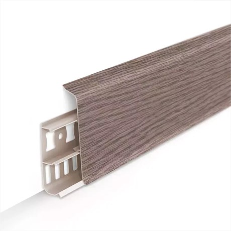 Плинтус с к/к 85 мм 2,2 м "Деконика" 215 Дуб снежный dec_id_85_61