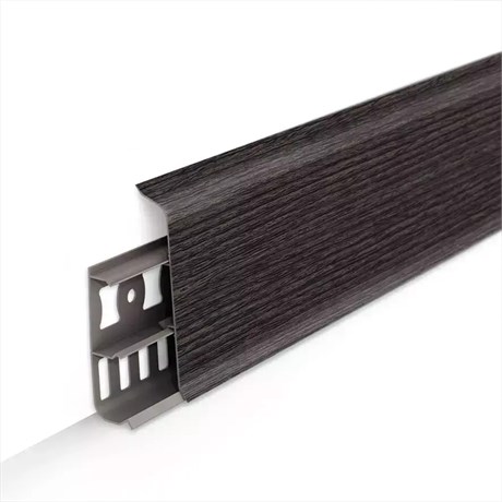 Плинтус с к/к 85 мм 2,2 м "Деконика" 352 Каштан серый dec_id_85_81