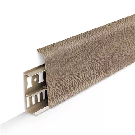 Плинтус с к/к 85 мм 2,2 м "Деконика" 205 Дуб капучино dec_id_85_116