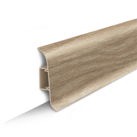 Плинтус 55 мм "Идеал Классик 2,2м" (2200х22х55) 203 Дуб беленый ideal_55_131