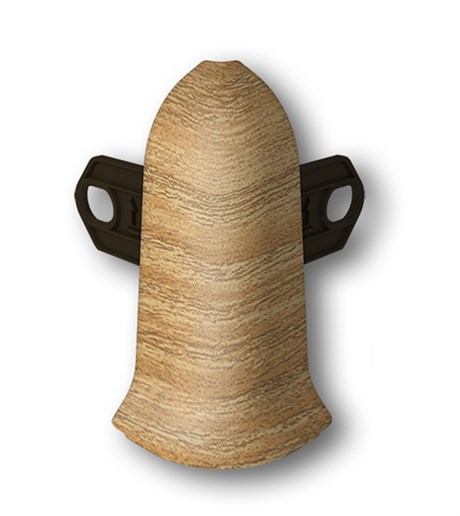 Наружный угол с крепежом 55мм "Идеал Классик" 206 Дуб коньячный ideal_55_88