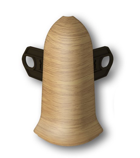 Наружный угол с крепежом 55мм "Идеал Классик" 212 Дуб светлый ideal_55_123