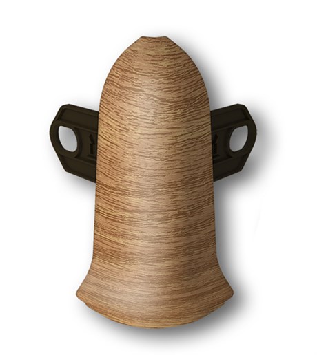 Наружный угол с крепежом 55мм "Идеал Классик" 241 Вишня ideal_55_128