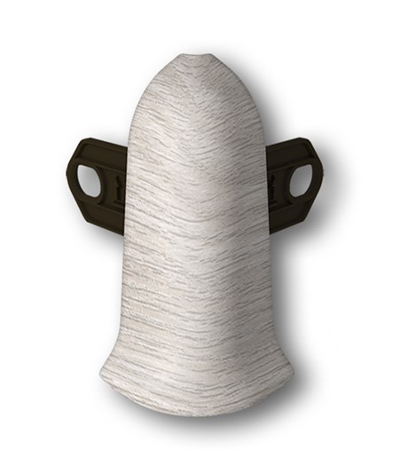 Наружный угол с крепежом 55мм "Идеал Классик" 251 Ясень ideal_55_158