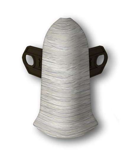 Наружный угол с крепежом 55мм "Идеал Классик" 253 Ясень серый ideal_55_183