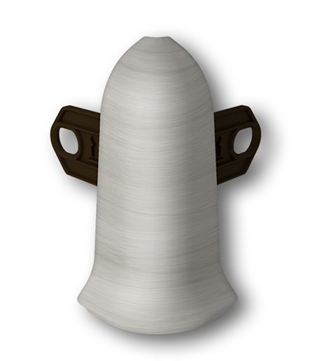 Наружный угол с крепежом 55мм "Идеал Классик" 268 Клен серый ideal_55_188