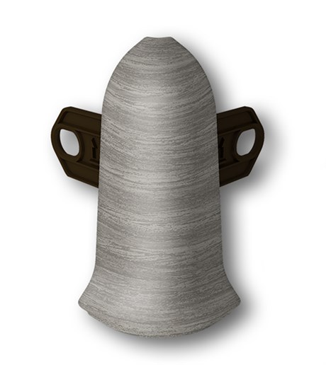 Наружный угол с крепежом 55мм "Идеал Классик" 296 Орех серый ideal_55_173