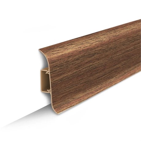 Плинтус напольный с центральной планкой 70мм 2,2м "Идеал Классик" 341 Ольха ideal_70_66