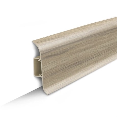 Плинтус напольный с центральной планкой 70мм 2,2м "Идеал Классик" 263 Клен северный ideal_70_86