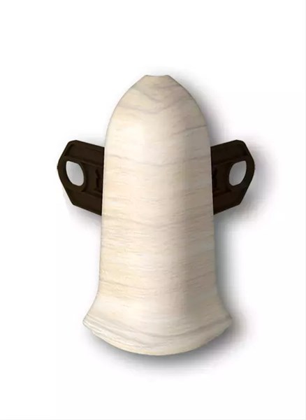 Наружный угол (внешний) с крепежом для плинтуса 70мм "Идеал Классик" 262 Клен вермонт ideal_70_48