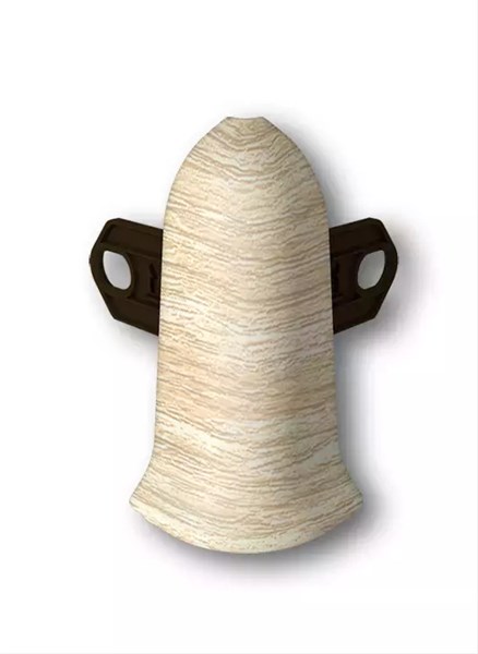 Наружный угол (внешний) с крепежом для плинтуса 70мм "Идеал Классик" 218 Дуб европейский ideal_70_83