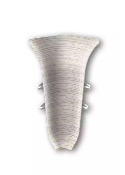 Внутренний угол для плинтуса 70мм "Идеал Классик" 252 Ясень белый ideal_70_122