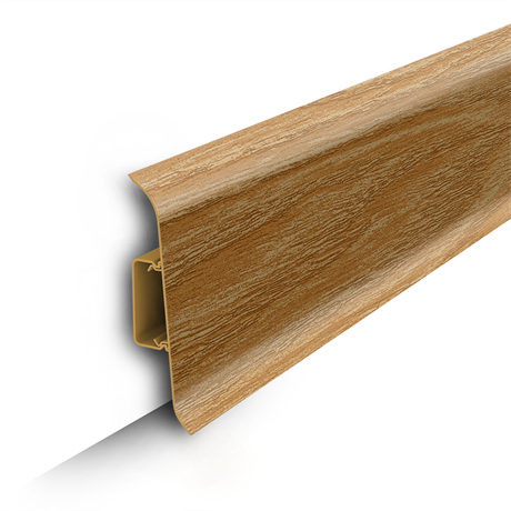 Плинтус напольный с центральной планкой 85мм 2,2м "Идеал Классик" 206 Дуб коньячный ideal_85_6