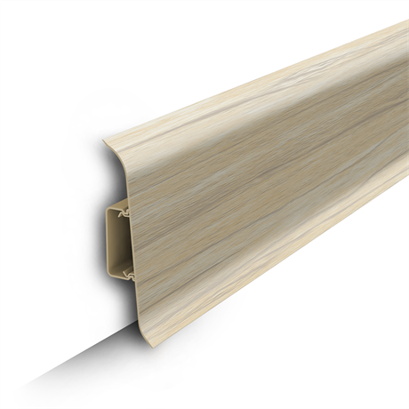 Плинтус напольный с центральной планкой 85мм 2,2м "Идеал Классик" 262 Клен вермонт ideal_85_26