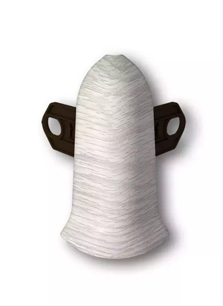 Наружный угол (внешний) с крепежом для плинтуса 85мм "Идеал Классик" 230 Дуб айсберг ideal_85_13