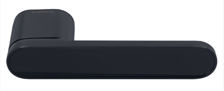 Ручки на скрытой овальной розетке с фиксатором MH-62-R50 BL Цвет - черный MH-62-R50 BL