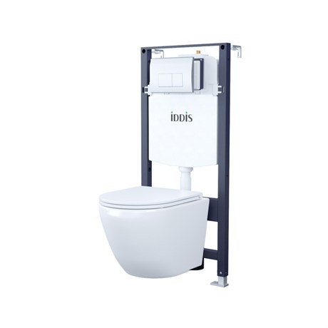 BASB010i73, Комплект 3в1: подвесной унитаз, инсталляция и клавиша смыва, ID BASB010i73
