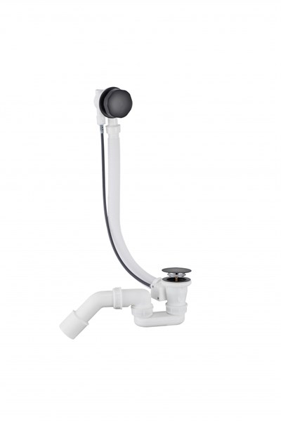 Полуавтоматический сливы-перелив для ванны Grocenberg GB240BL Чёрный матовый GB240BL