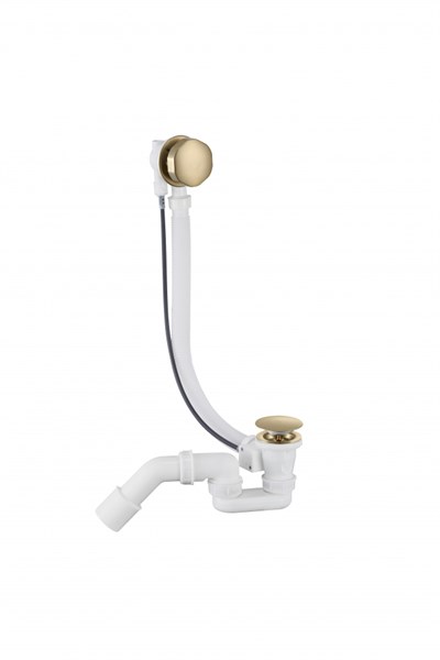 Полуавтоматический сливы-перелив для ванны Grocenberg GB240MG Золото матовый GB240MG