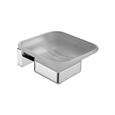 Мыльница стеклянная Shevanik SG5603 хром SG5603 - фото 82750