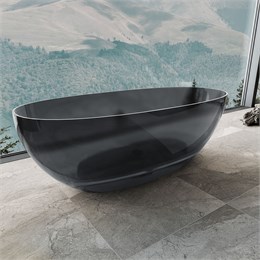Ванна прозрачна Vincea VBT-6T01B, 1700*750*550, цвет черный VBT-6T01B