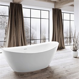 Ванна акриловая Vincea VBT-203, 1800*850*650, цвет белый, щелевой перелив VBT-203