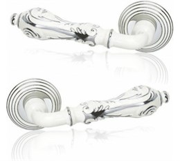 Дверная ручка ADDEN BAU PALAZZO V201 ENAMEL / CHROME V201 ENAMEL / CHROME