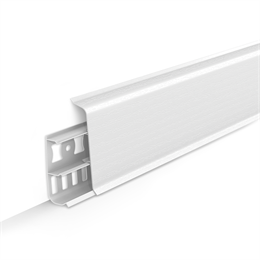 Плинтус с к/к 70 мм 2,2 м "Деконика" 001 Белый Д-П70 001 БЕЛ