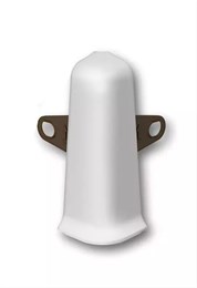 Наружный угол с крепежом для плинтуса 55мм 