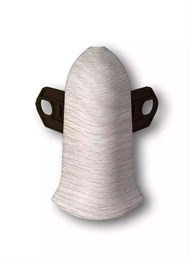 Наружный угол (внешний) с крепежом для плинтуса 70мм 