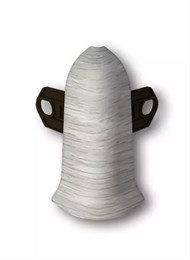 Наружный угол (внешний) с крепежом для плинтуса 70мм 