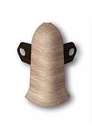 Наружный угол (внешний) с крепежом для плинтуса 70мм 