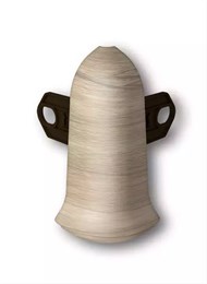 Наружный угол (внешний) с крепежом для плинтуса 70мм 