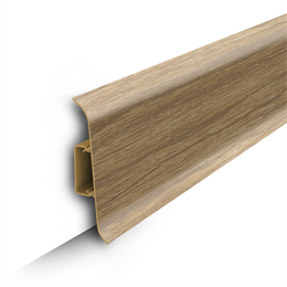 Плинтус напольный с центральной планкой 85мм 2,2м 