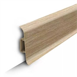 Плинтус напольный с центральной планкой 85мм 2,2м 